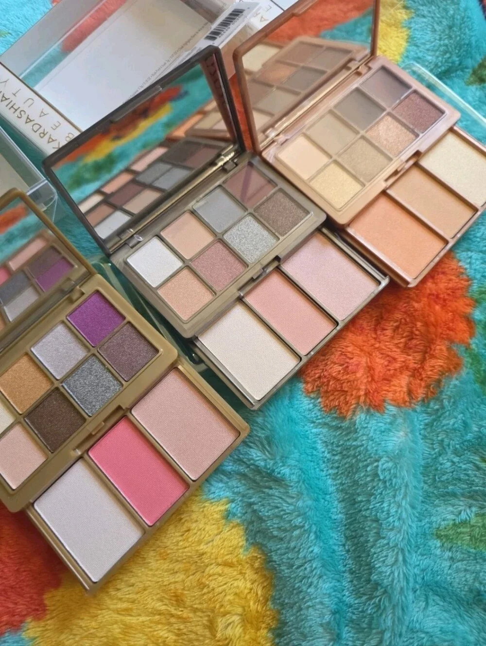 Kardashian Beauty Face Eye Palette Lot Of 3 Khloe Kim Kourtney Kardazzle NIB
